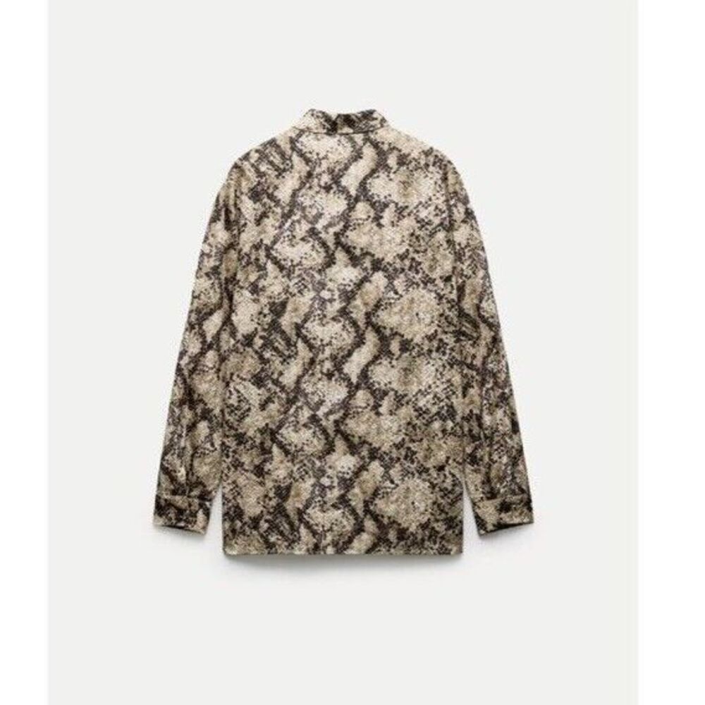BNWT ZARA WOMENS COLLECTION ANIMAL PRINT SHIRT Size  S